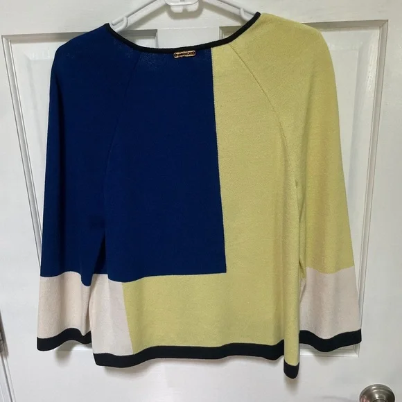 Vintage St John Sport Colorblock Sweater/Jacket Size M - Picture 3 of 9